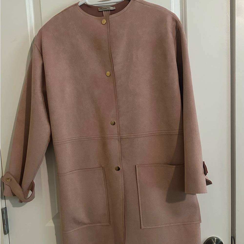 Zara Women's Blush Trench Coat